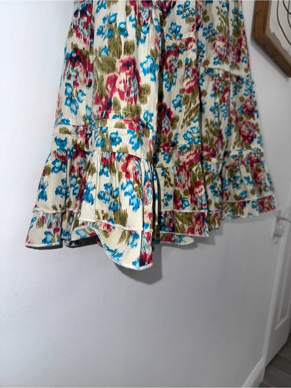 Caroline Constas White Floral Mini Dress with Multicolor Print - Picture 5 of 9